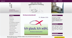 Desktop Screenshot of christuskirche-kaufbeuren-neugablonz.de