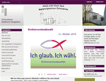 Tablet Screenshot of christuskirche-kaufbeuren-neugablonz.de
